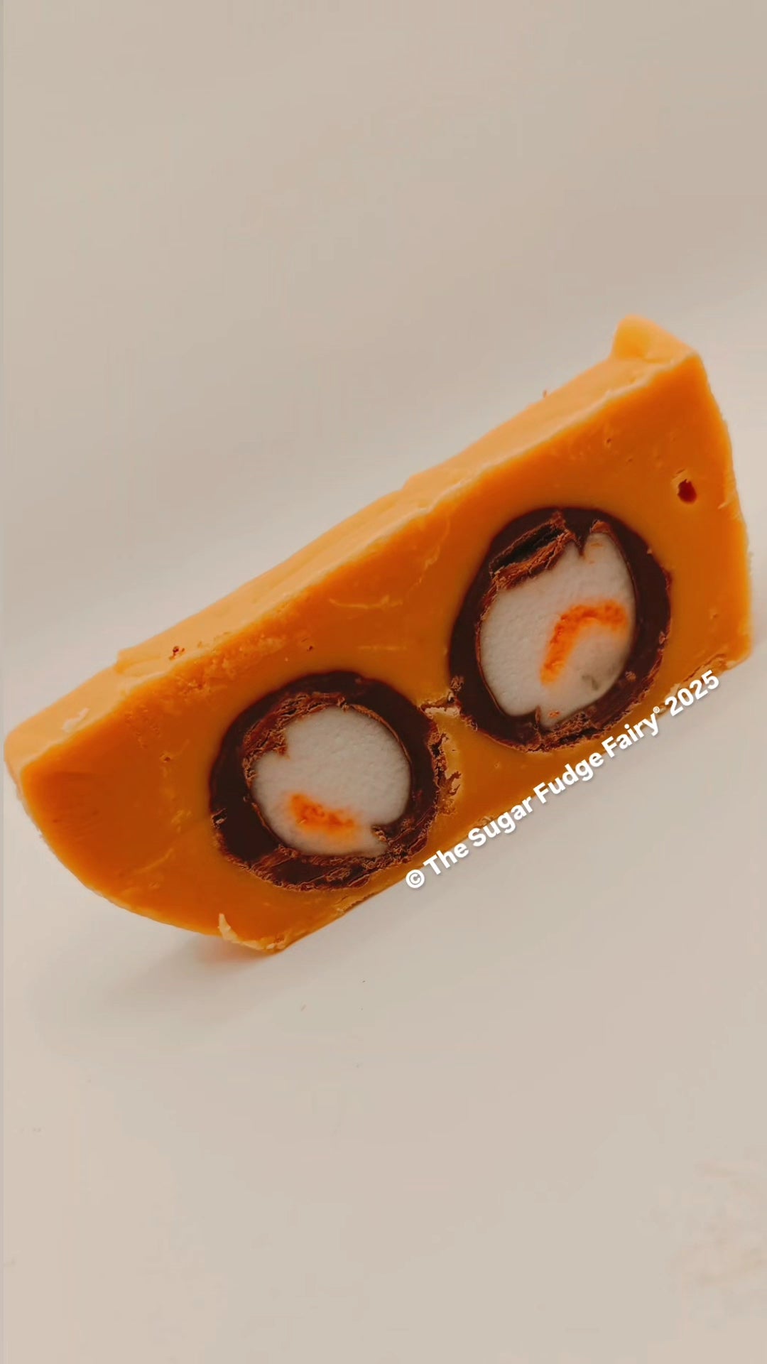 Vanilla Fudge Slice with Creme Egg