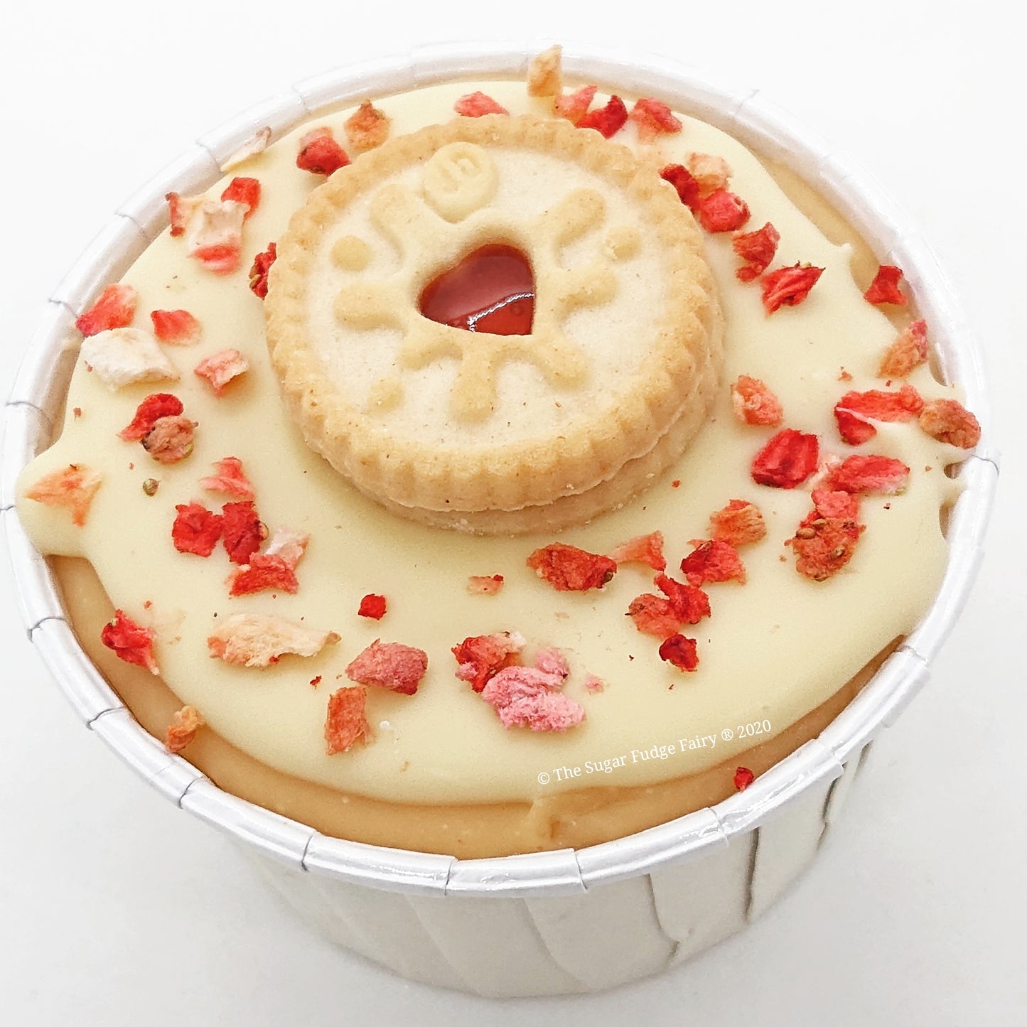Strawberry and Marshmallow Fudge Cup