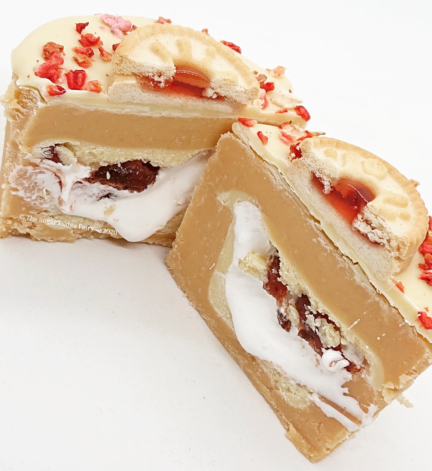 Strawberry and Marshmallow Fudge Cup