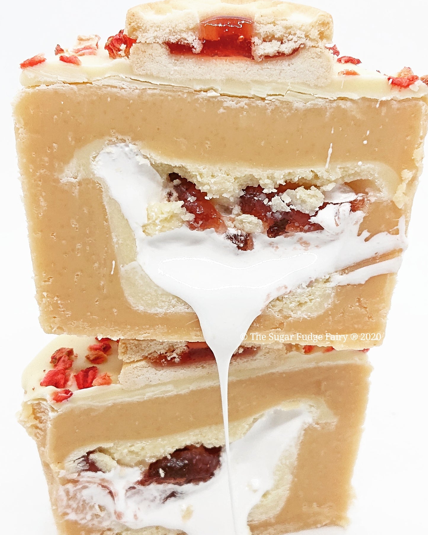 Strawberry and Marshmallow Fudge Cup