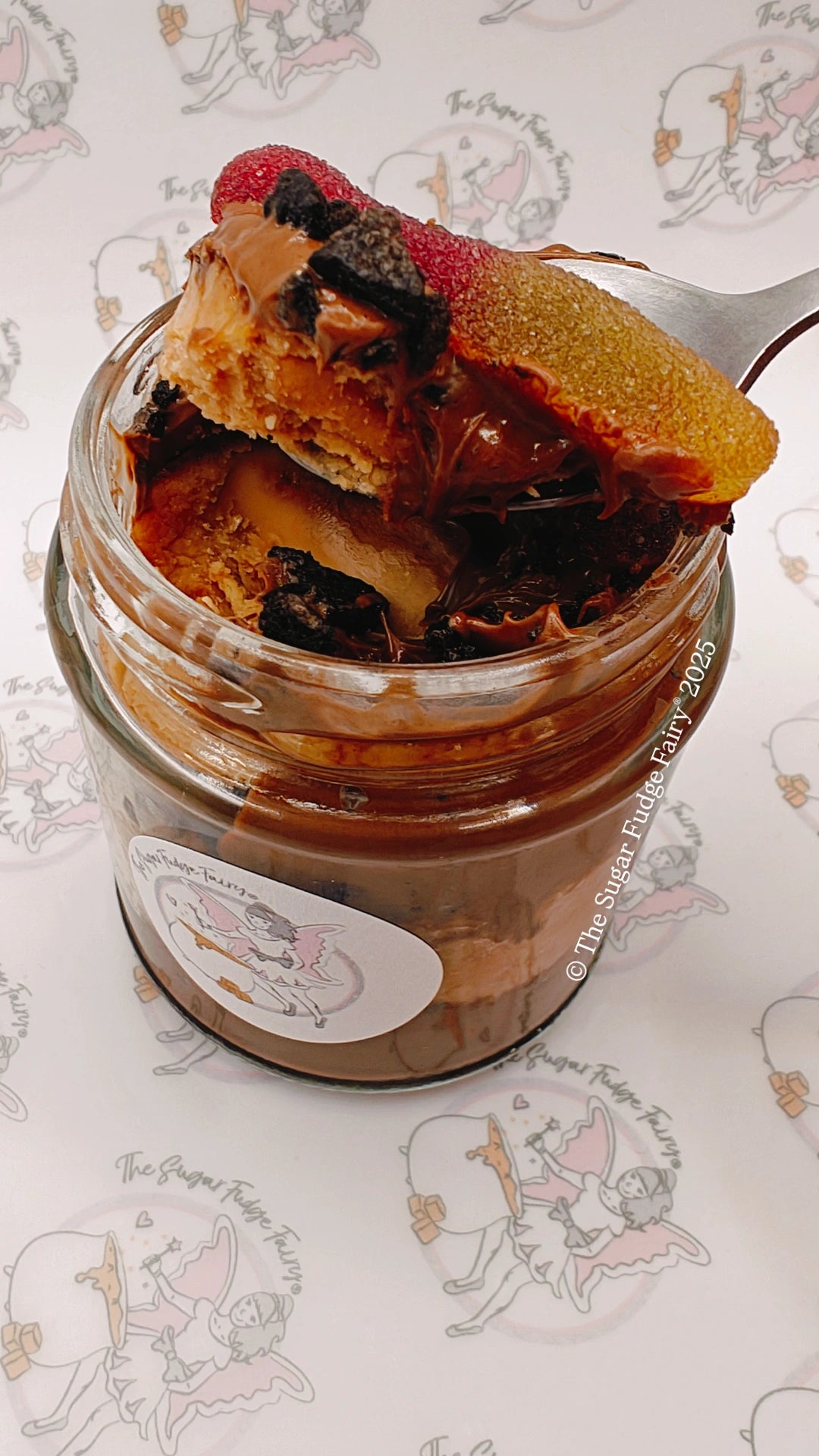 Chocolate Cookie Fudge Jar