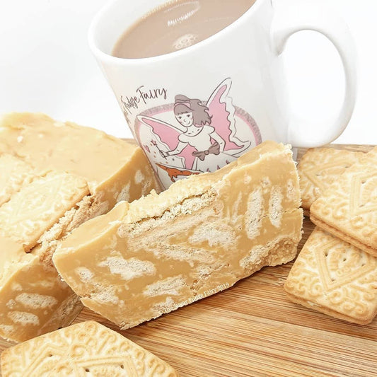 Custard Cream Fudge Slice