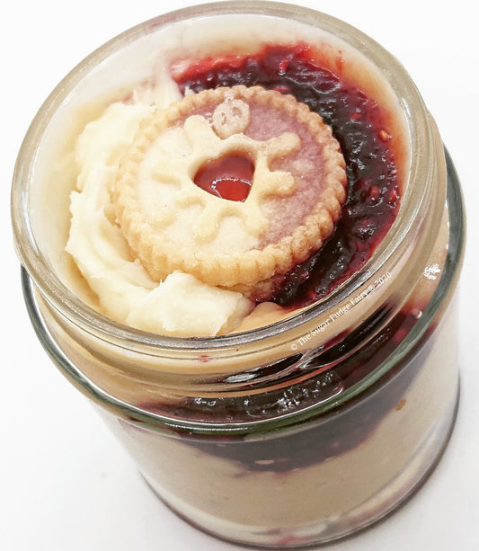 White Chocolate and Raspberry Fudge Jar