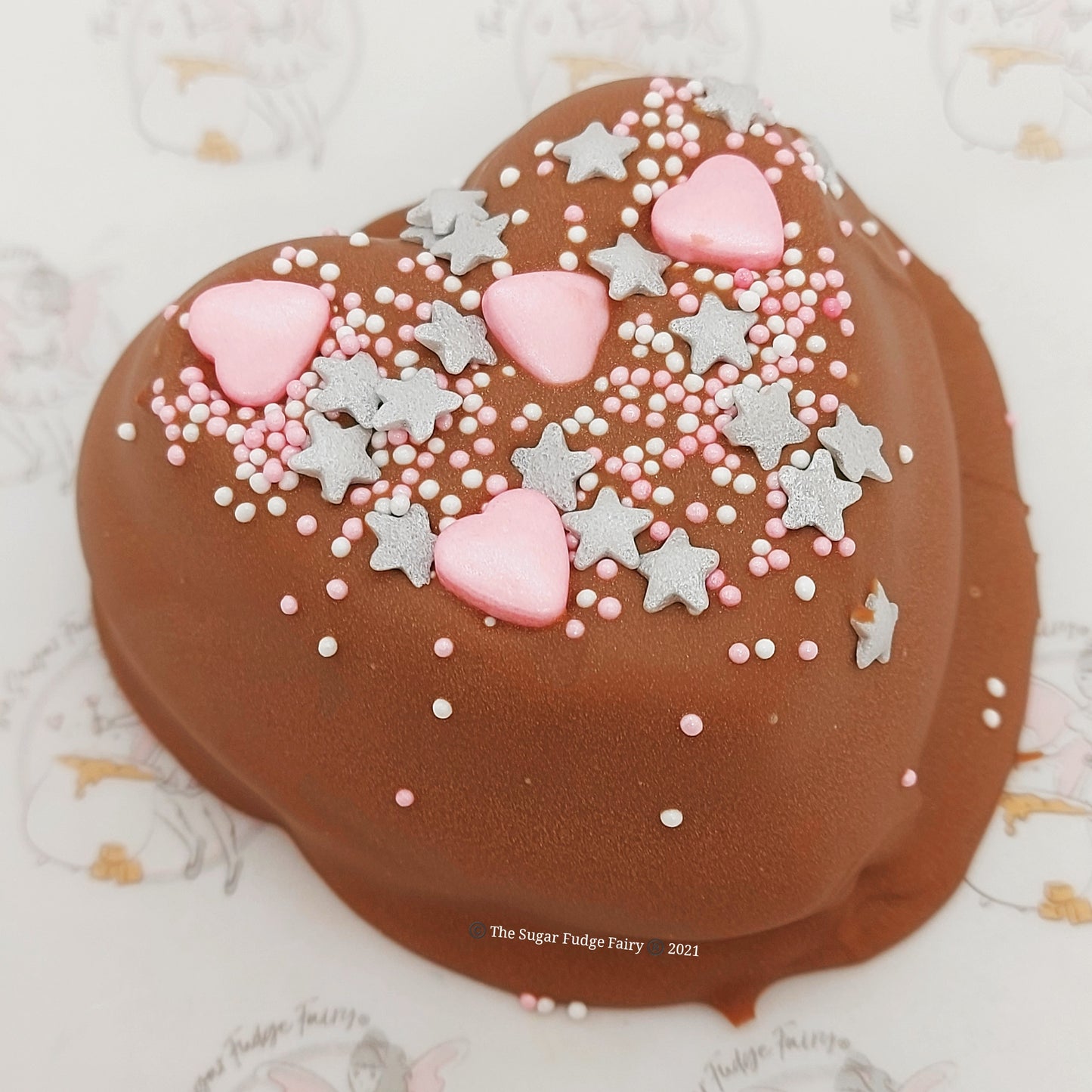 Chocolate Orange Stuffed Fudge Heart