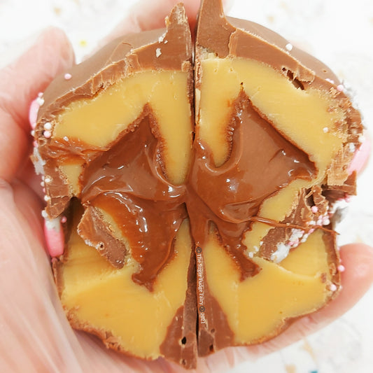 Chocolate Orange Stuffed Fudge Heart