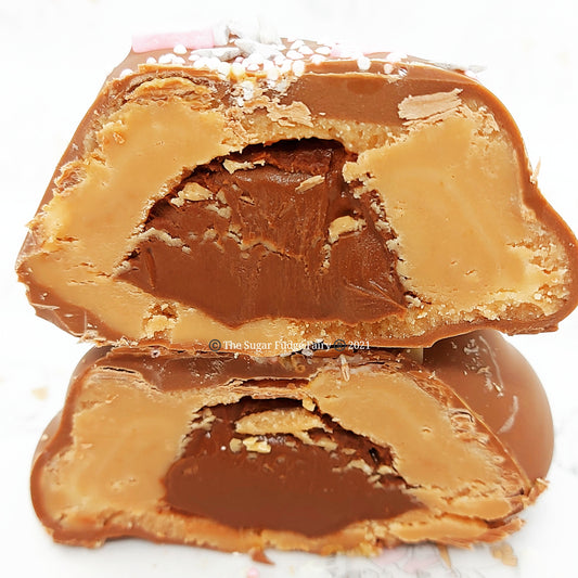 Stuffed Fudge Heart (Nutella)