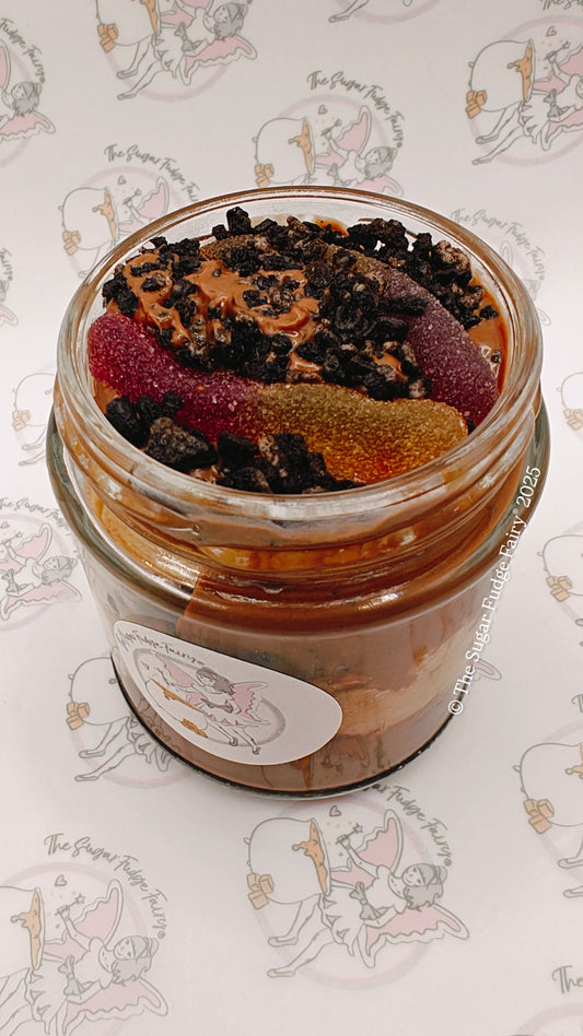 Chocolate Cookie Fudge Jar