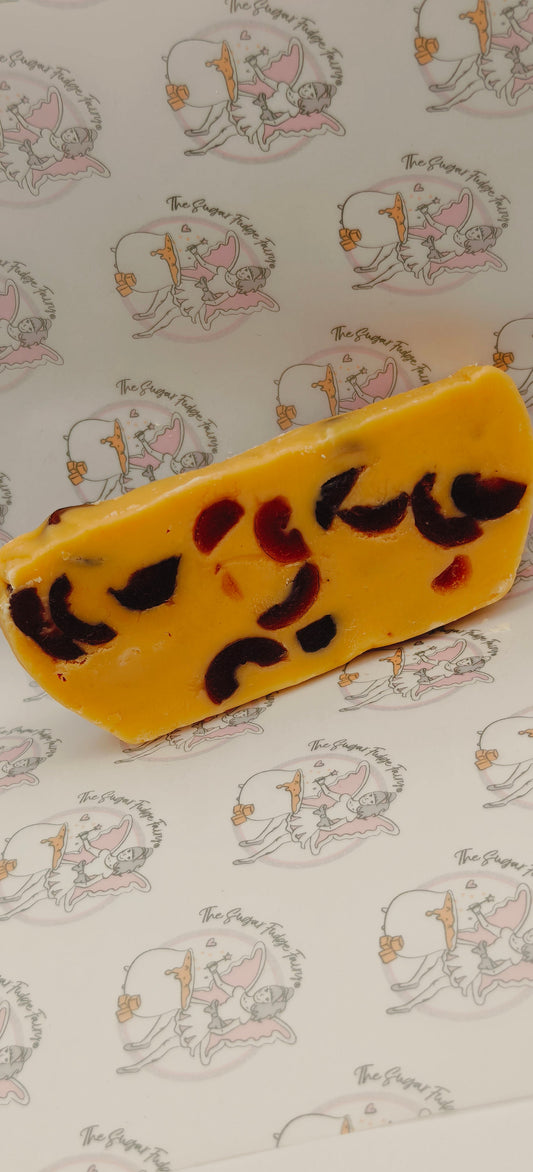 Cherry Bakewell Fudge Slice